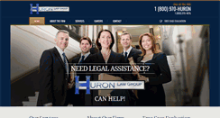 Desktop Screenshot of huronlawgroup.com