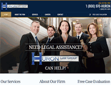 Tablet Screenshot of huronlawgroup.com